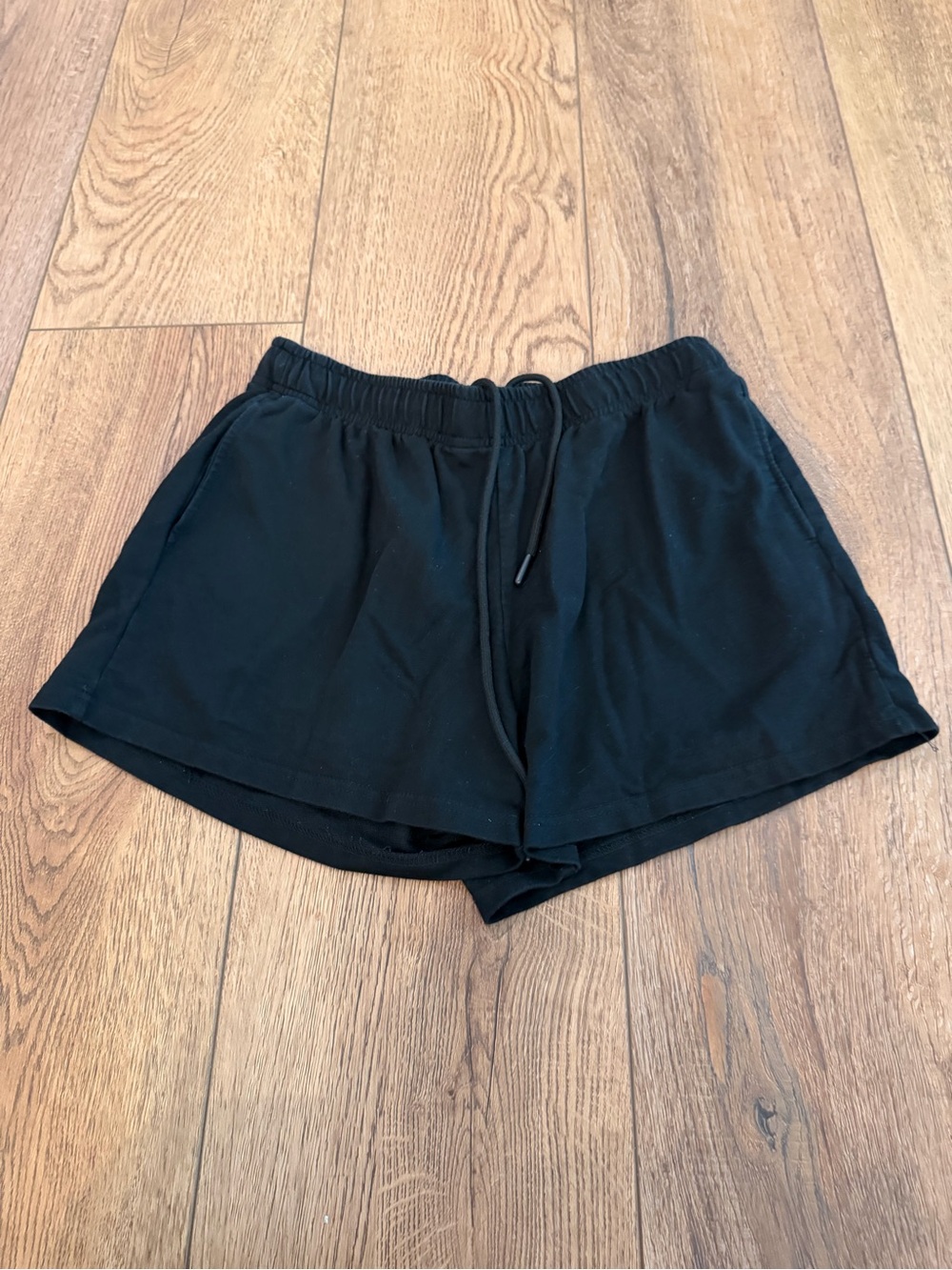 Black Women's Drawstring Lounge Shorts